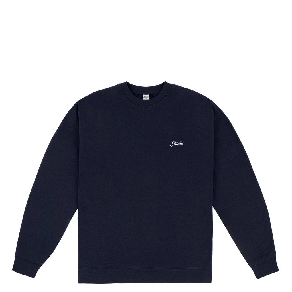 Small Script - Crewneck - Navy - SOLD OUT