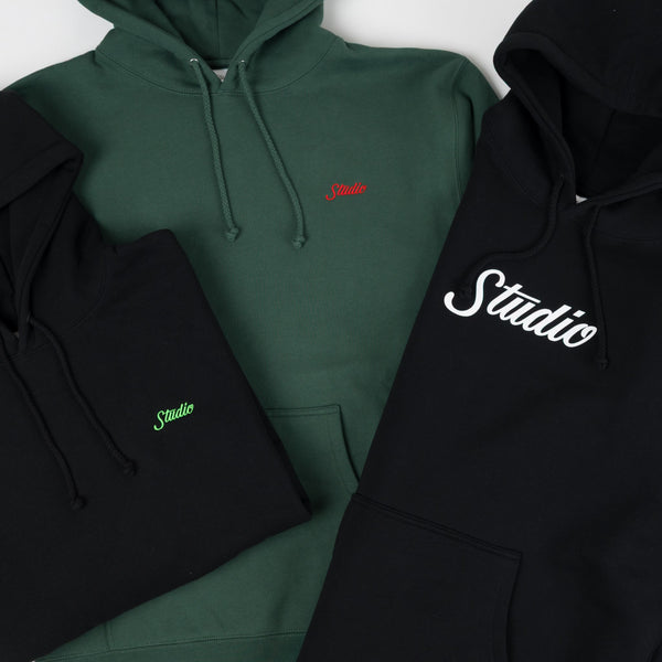 Small Script - Hoodie - Black