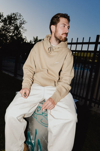 Small Script - Hoodie - Sand - SOLD OUT