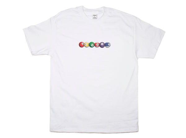 Pool Balls - Tee - White - SOLD OUT