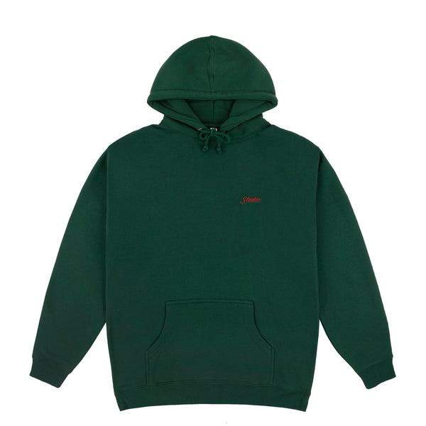 Small Script - Hoodie - Forest