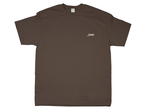 Small Script - Tee - Chocolate Brown - SOLD OUT