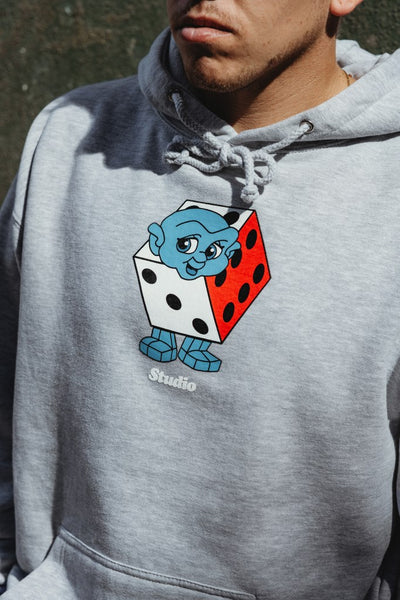 Dicey - Hoodie - Heather Grey - SOLD OUT