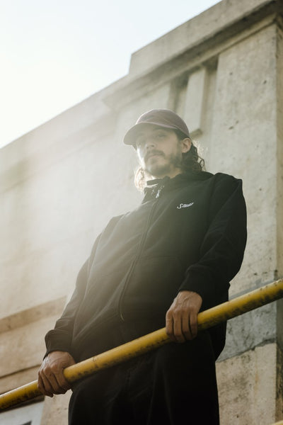 Small Script - Zip-Up Hoodie - Black - SOLD OUT