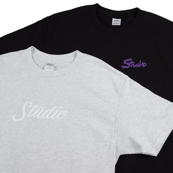 Big Script - Tee - Ash Heather