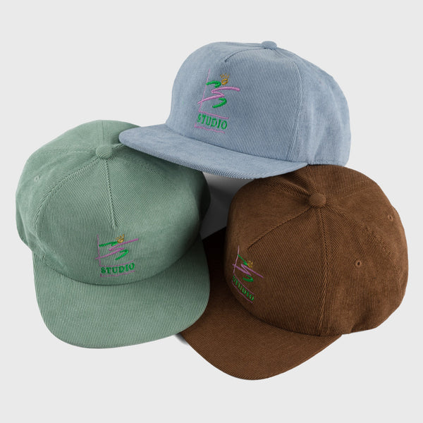 Sun Run - Corduroy Snapback - Sage Green