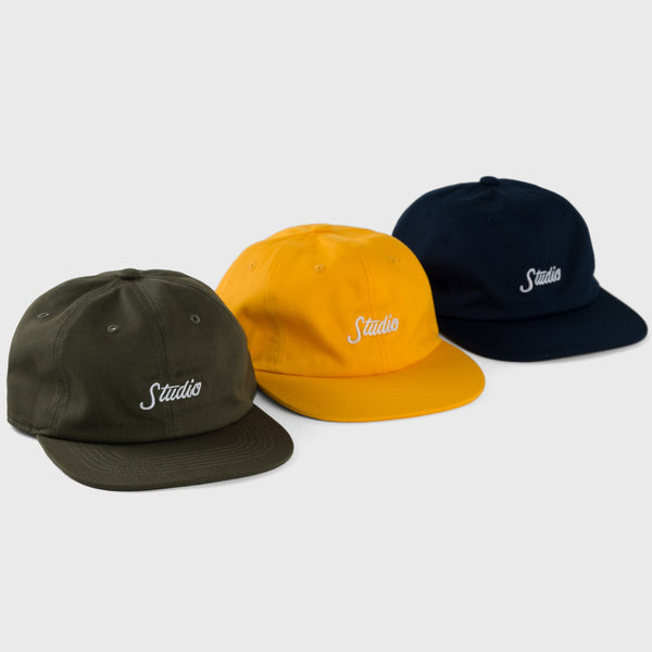 Small Script - 6 Panel - Navy