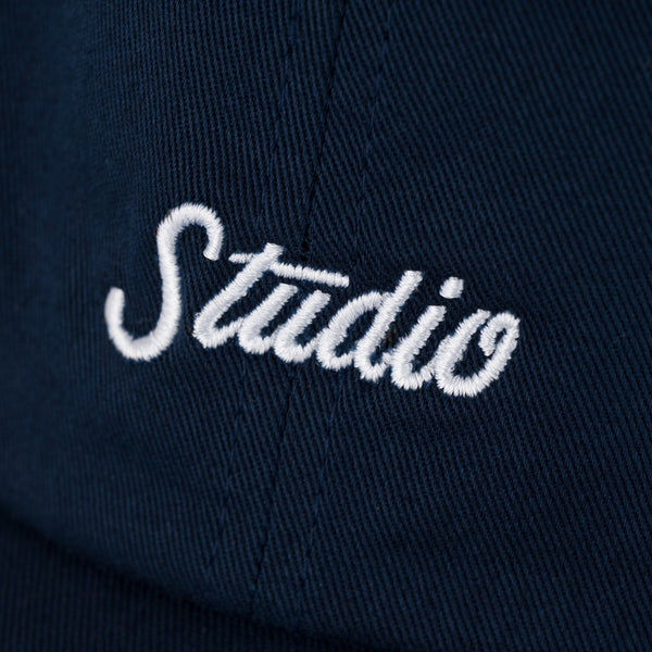 Small Script - 6 Panel - Navy