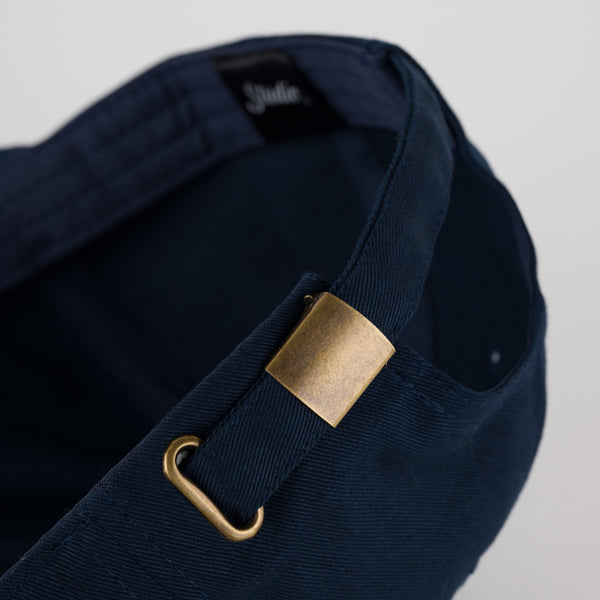 Small Script - 6 Panel - Navy