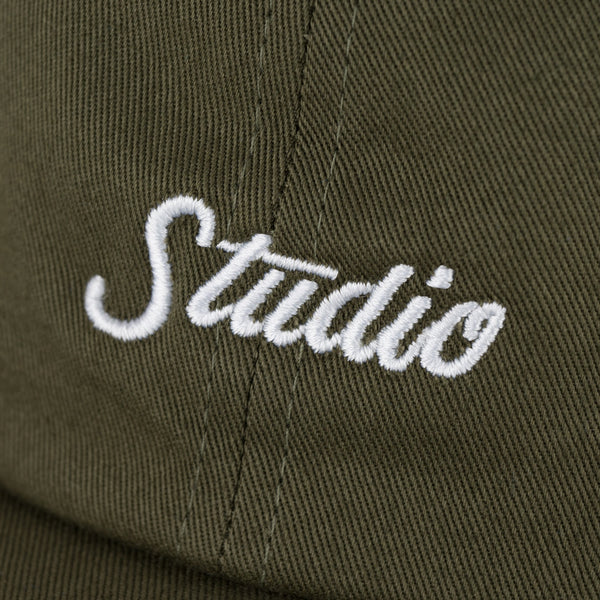 Small Script - 6 Panel - Olive - SOLD OUT