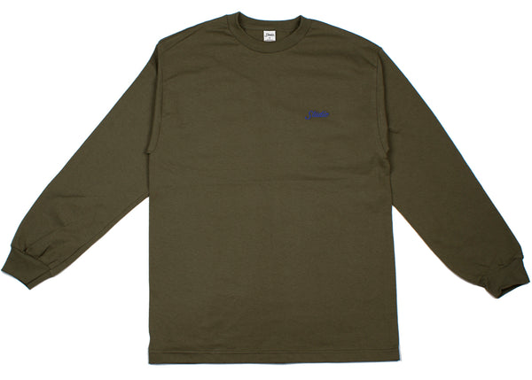 Small Script - L/S Tee - Olive - SOLD OUT