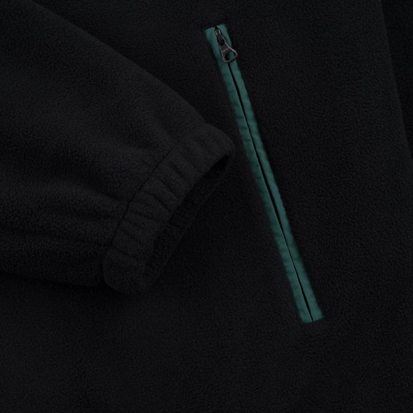 Peace Polar Fleece - Black w/Hunter Green Ripstop Trim