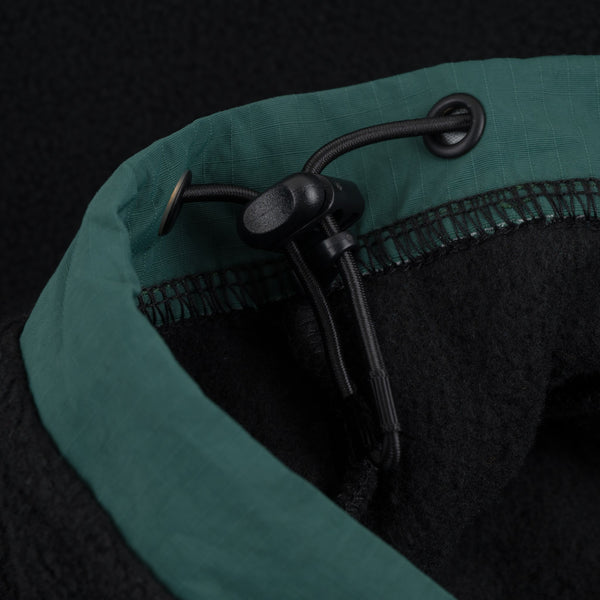 Peace Polar Fleece - Black w/Hunter Green Ripstop Trim