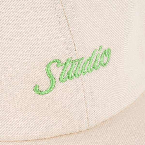 Small Script - 6 Panel Dad Hat - Stone - SOLD OUT