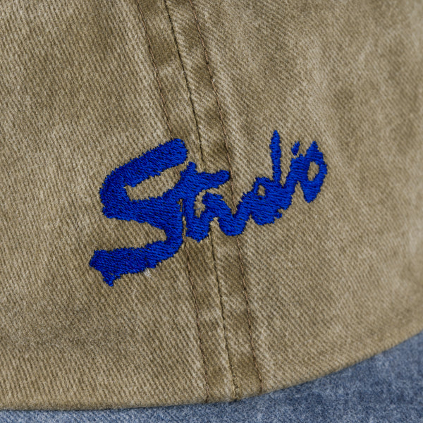 Organic Plus- 6 Panel Garment Dyed - Khaki/Navy