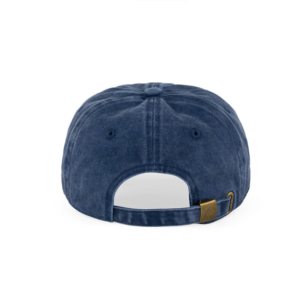 Small Script - 6 Panel Garment Dyed - Navy