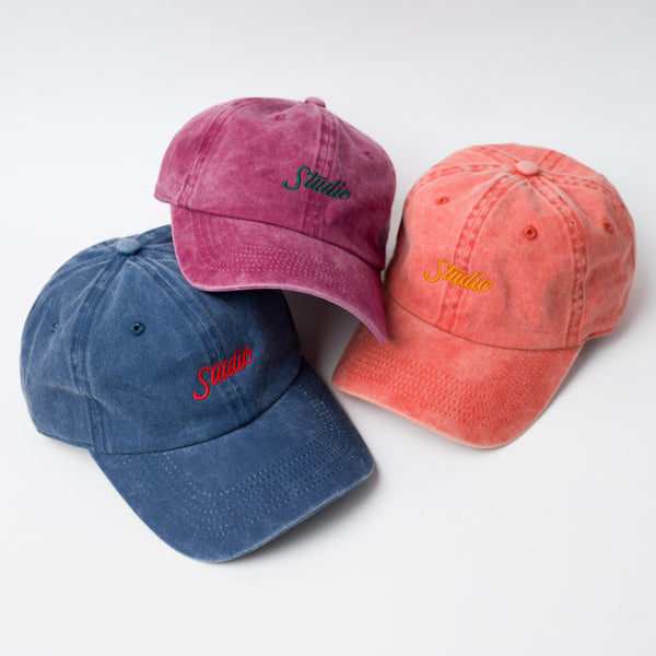 Small Script - 6 Panel Garment Dyed - Wine - SOLD OUT