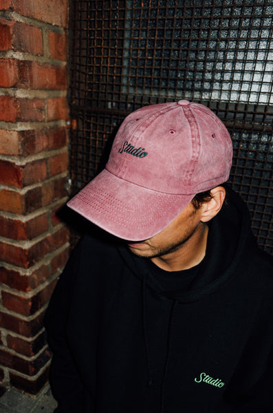 Small Script - 6 Panel Garment Dyed - Wine - SOLD OUT