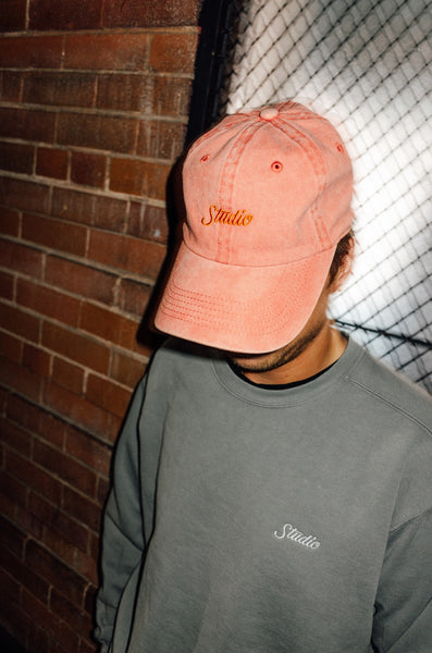 Small Script - 6 Panel Garment Dyed - Burnt Orange - SOLD OUT