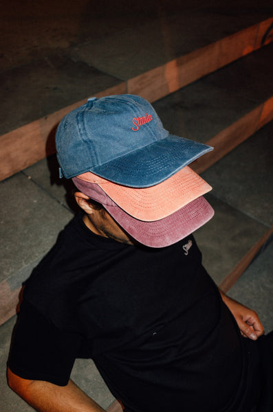 Small Script - 6 Panel Garment Dyed - Navy - SOLD OUT