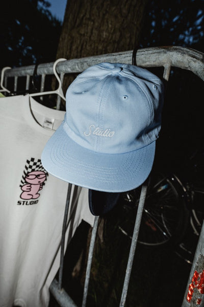 Small Script - 6 Panel - Light Blue - SOLD OUT