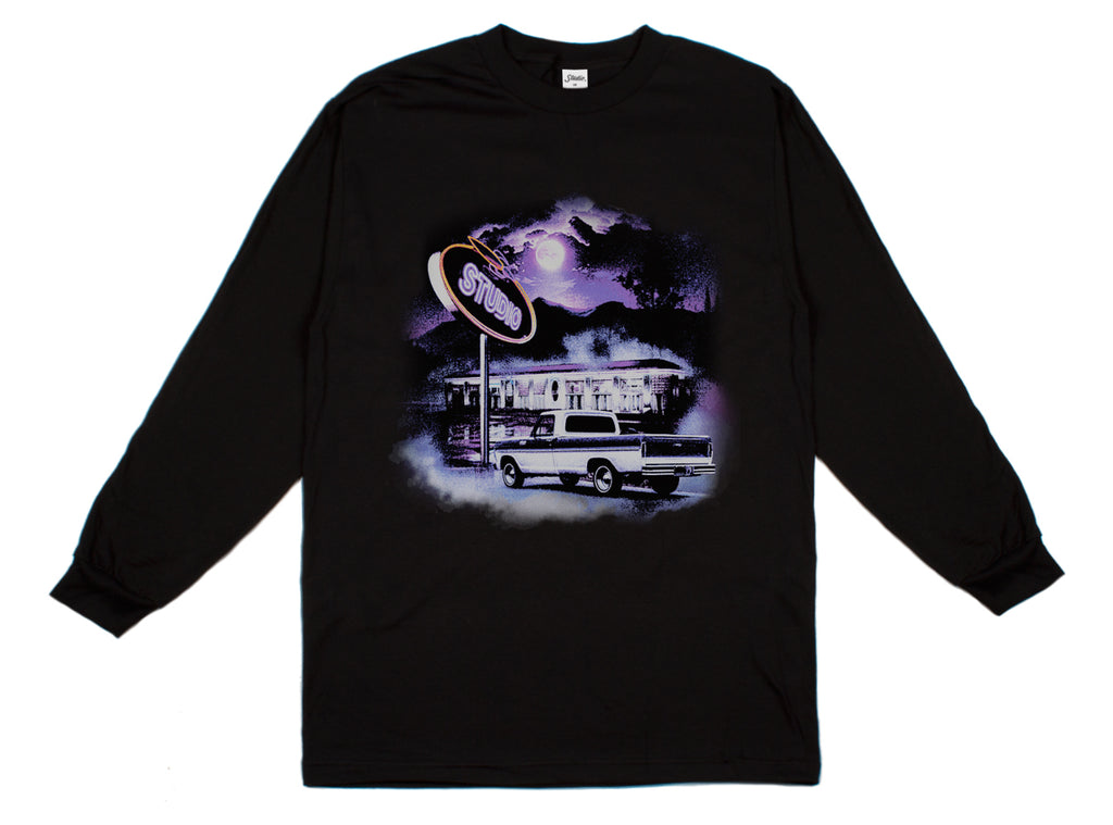 Pick Up Motel - L/S Tee - Black - SOLD OUT