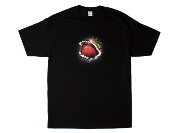 Strawberry Pearls - Tee - Black - SOLD OUT