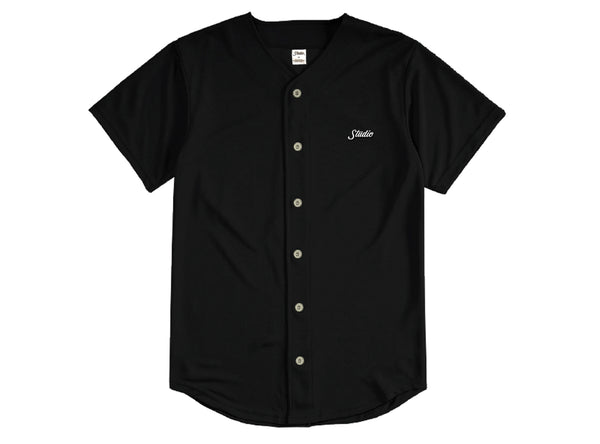 Small Script - Baseball Jersey - Black - SOLD OUT