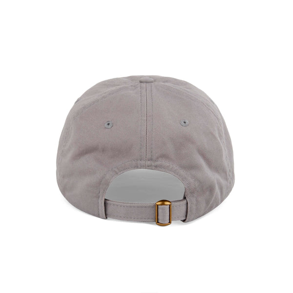 Small Script - 6 Panel Hat - Grey w/blue - SOLD OUT