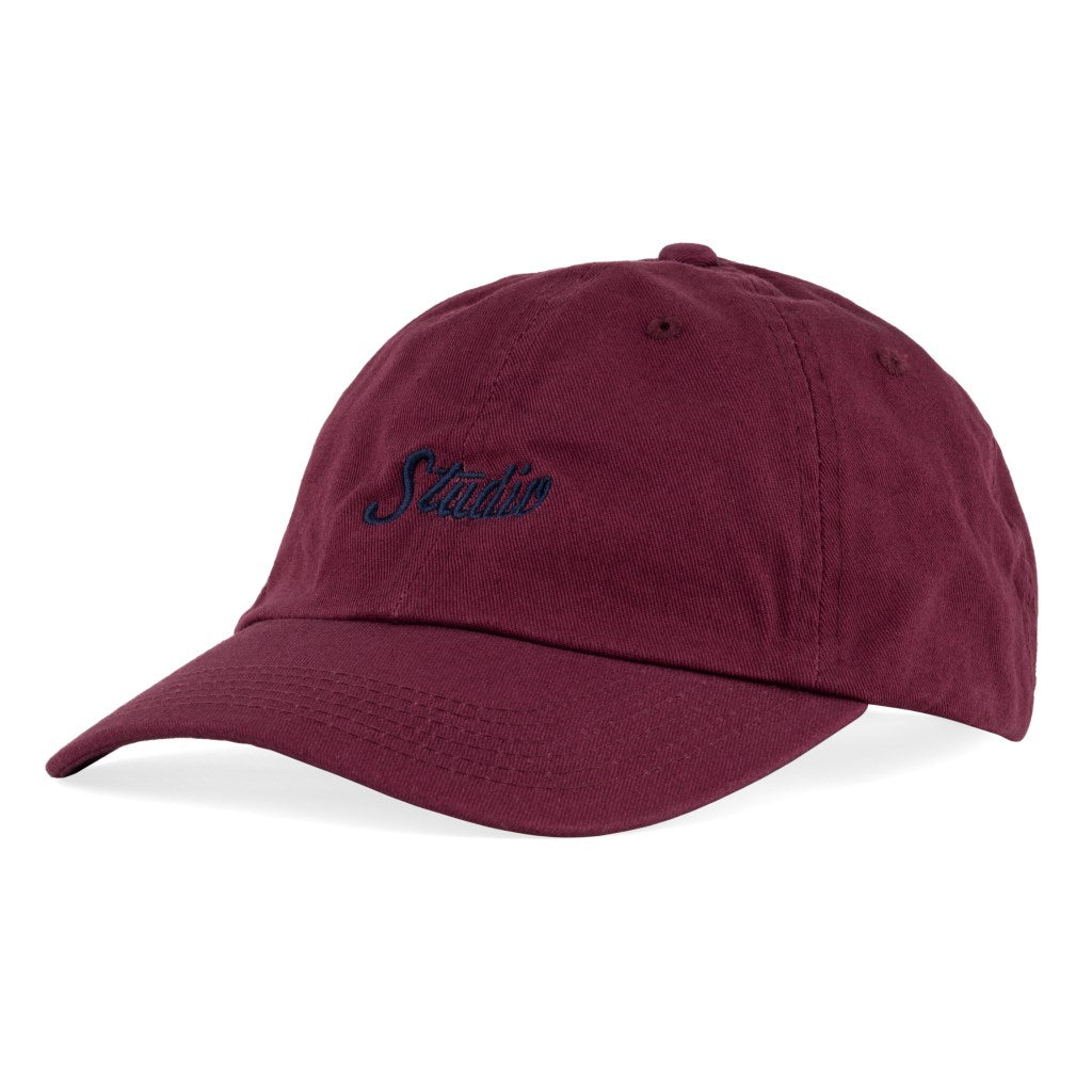 Small Script - 6 Panel - Burgundy - SOLD OUT