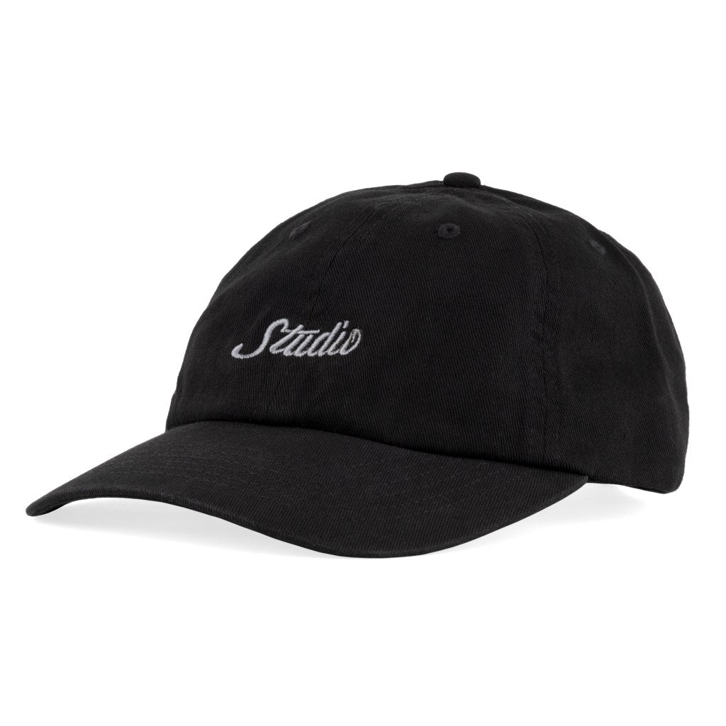 Small Script - 6 Panel - Black - SOLD OUT