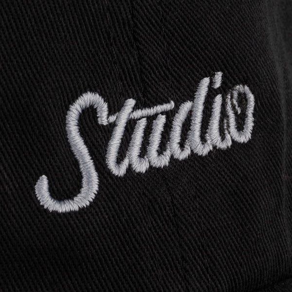 Small Script - 6 Panel - Black - SOLD OUT