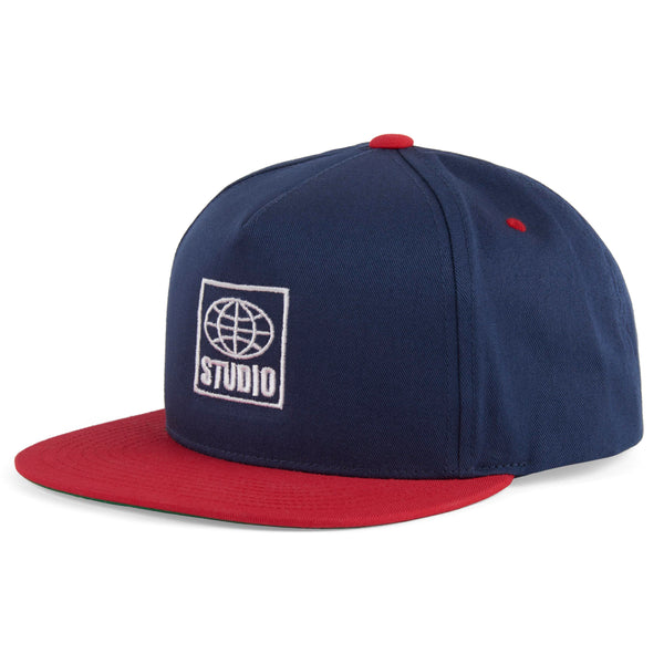 Global - Snapback - Navy/Red - SOLD OUT