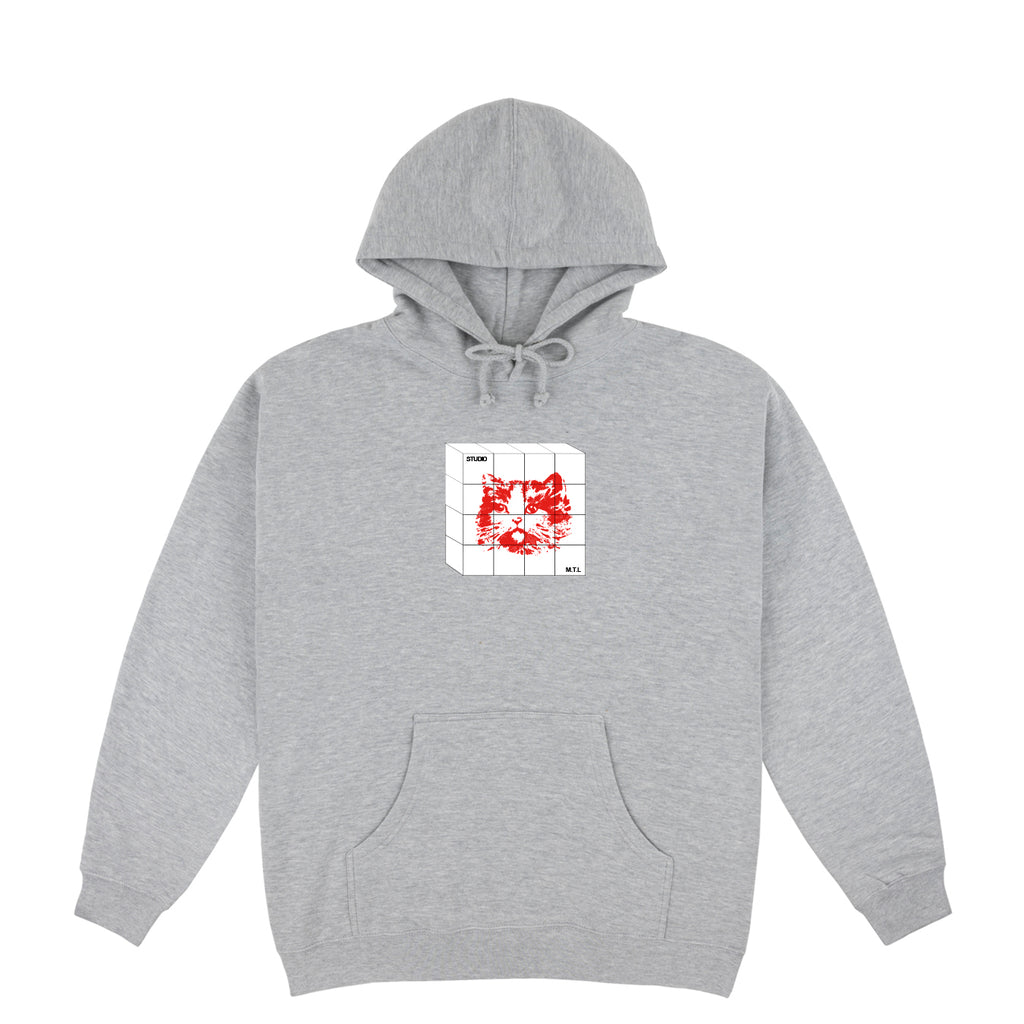 Cat in Cube - Hoodie - Athletic Heather - SOLD OUT