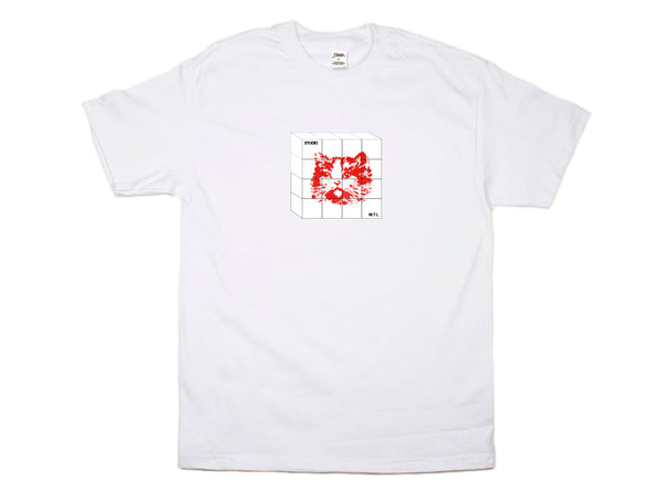 Cat in Cube - Tee - White - SOLD OUT
