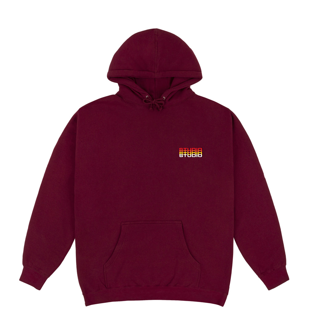Fade - Hoodie - Burgundy - SOLD OUT