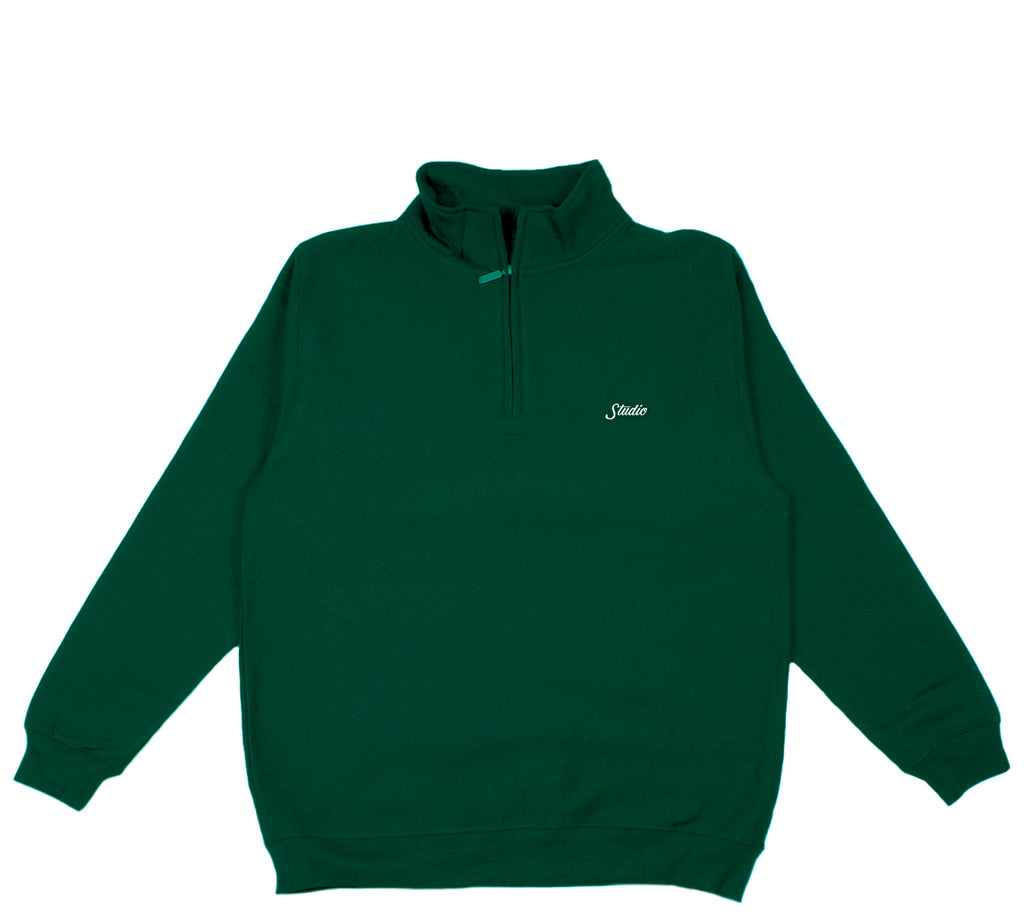 Small Script - 1/4 Zip - Forest - SOLD OUT