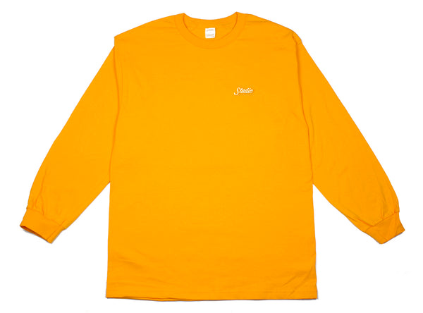 Small Script - Longsleeve Tee - Gold - SOLD OUT