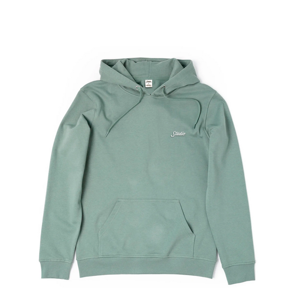Small Script - Hoodie - Dusty Green - SOLD OUT
