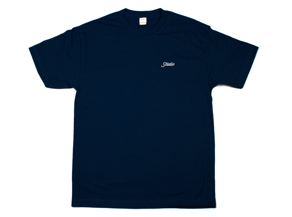 Small Script - Tee - Navy - SOLD OUT