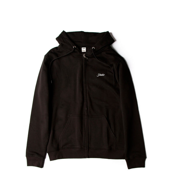 Small Script - Zip-Up Hoodie - Black - SOLD OUT