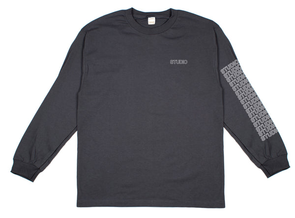 Sport Block - Longsleeve Tee - Charcoal - SOLD OUT